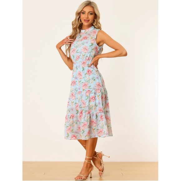 🌸SUPER SALE FLORAL MIDI DRESS - Picture 4 of 10